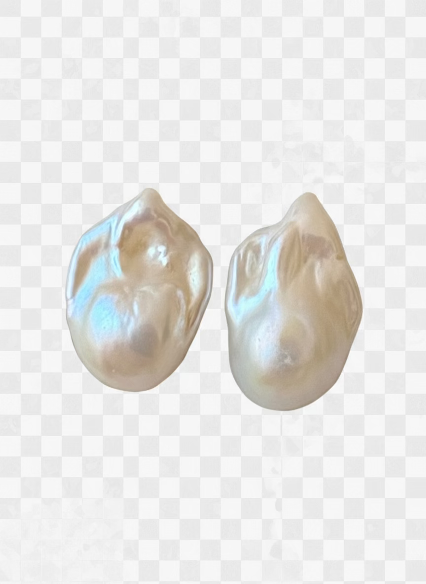 The Bold Baroque – Premium Pearl Studs