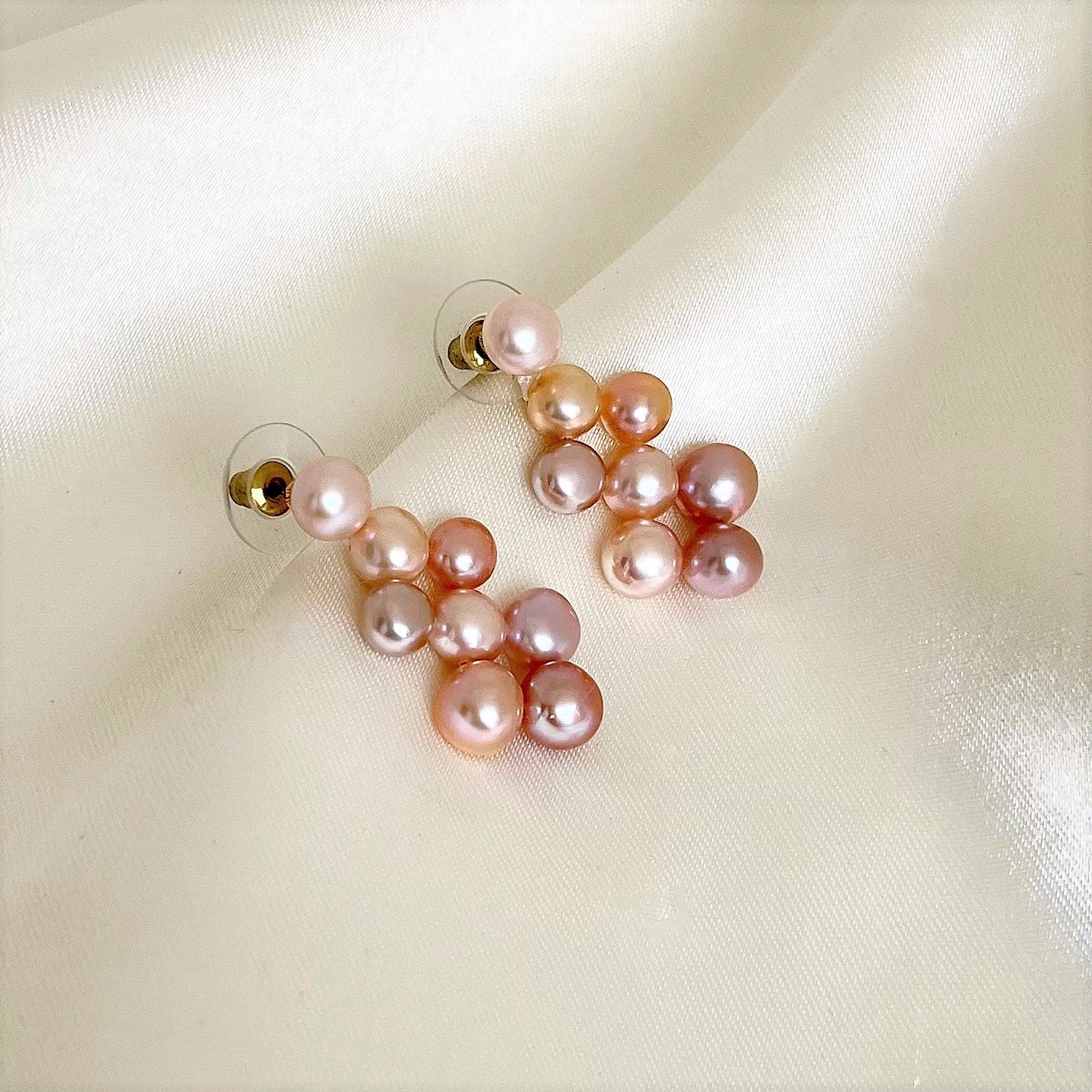 Buy Zaveri Pearls Set of 3 Rose Gold Contemporary PearlEarrings Online At  Best Price @ Tata CLiQ