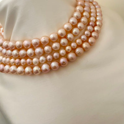 Peach Pearl Choker - CherishBox