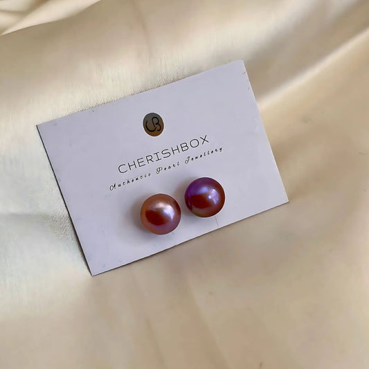 Lavender Pearl Stud Earrings - CherishBox