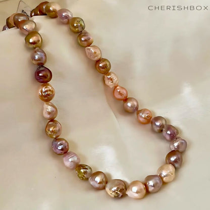 Multicolor Real Baroque Pearl Necklace - CherishBox