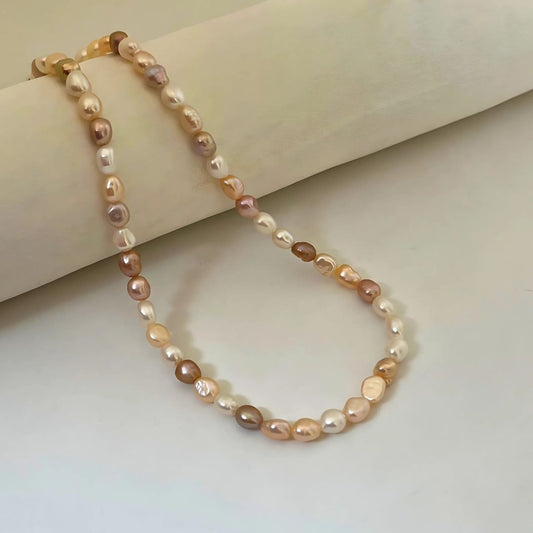 Multicolored Unshaped Pearl Necklace - CherishBox