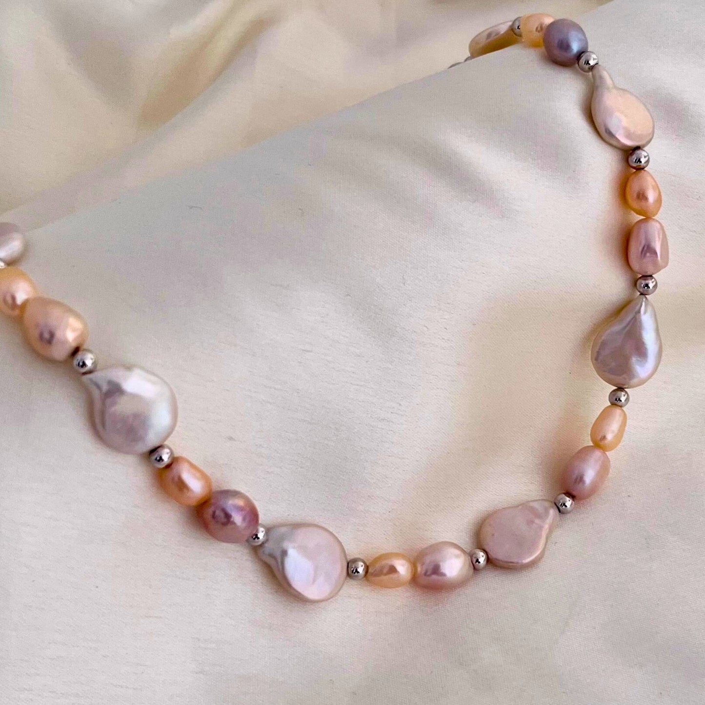 Multicolor Coin Pearl Necklace - CherishBox