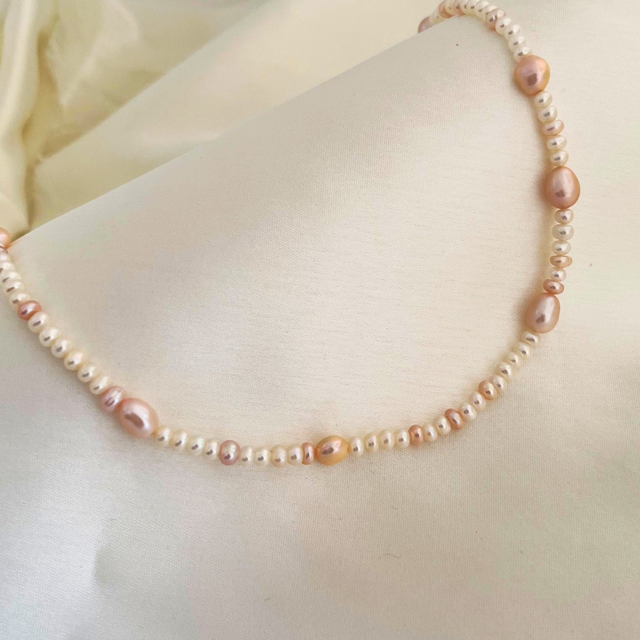 Mini Freshwater Pearl Necklace (2MM Beads) – gemsbylaura