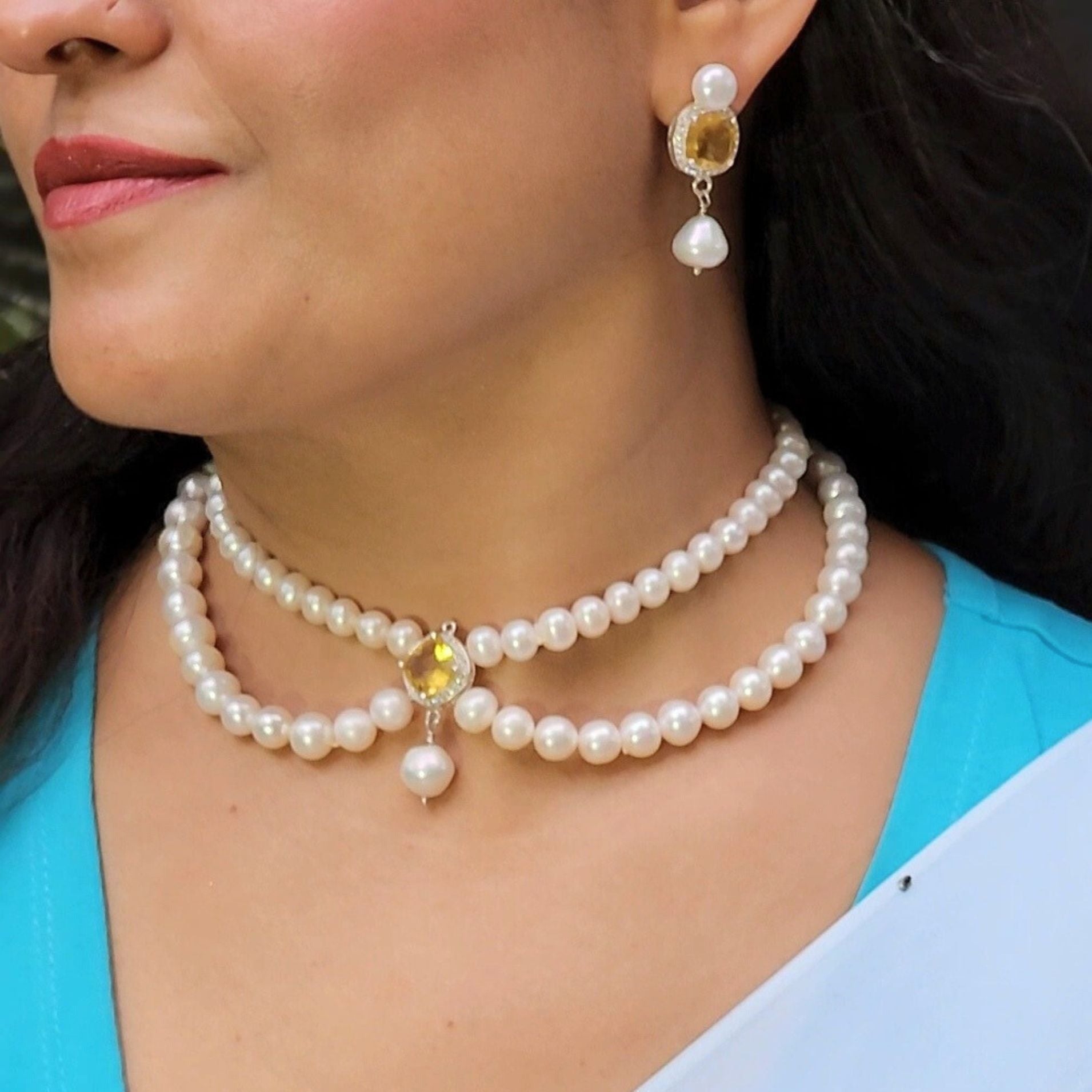 Elegant Real Pearl Choker Necklace - CherishBox