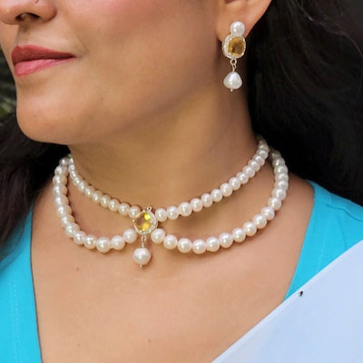 Elegant Real Pearl Choker Necklace - CherishBox