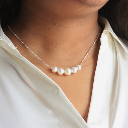 White Beaded Pearl Necklace - CherishBox