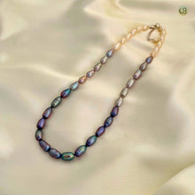 Ombre Oval Pearl Necklace