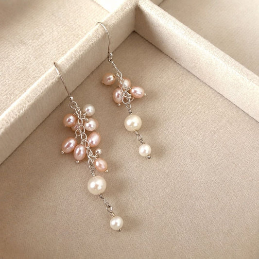 Pearl Bouquet Drop Earrings - CherishBox 