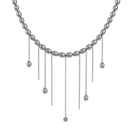 Pearls Necklace for parties with 92.5 Silver - CherishBox