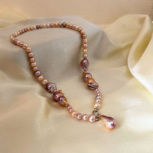 Pink Multi-Way Baroque Pearl Necklace - CherishBox Wren Pearl Necklace