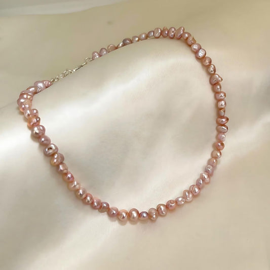 Pink Real Pearl Necklace - CherishBox