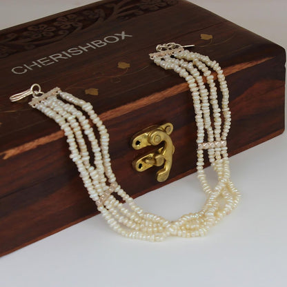 Real Pearl Choker Necklace - CherishBox