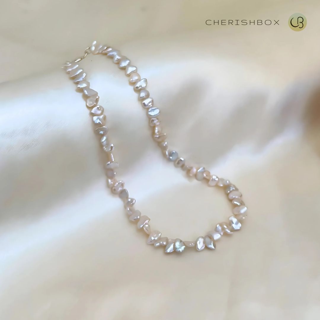 Small Biwa Pearl Choker Necklace - CherishBox