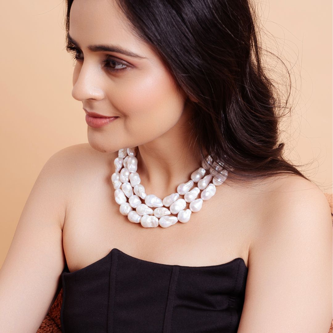 The unshaped baroque pearl Style - CherishBox  