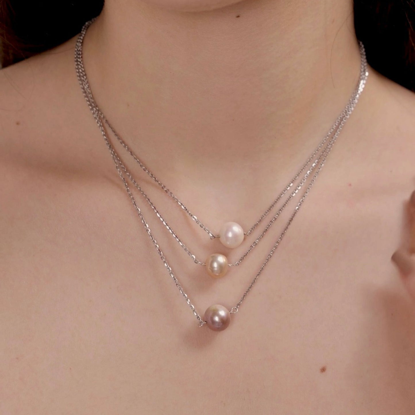 The Trio: 3-layer 3 Pearl Beaded Necklace - CherishBox