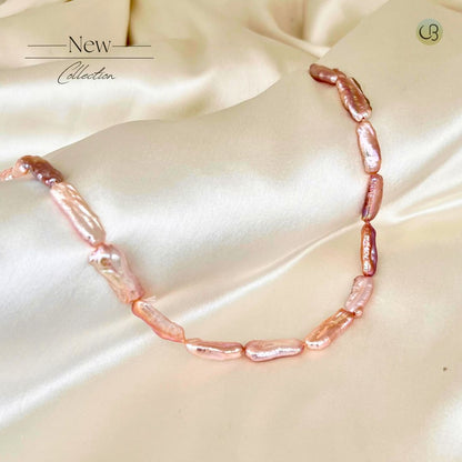 Radiant Rose Biwa Pearl Set