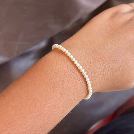 Tiny White Pearl Bracelet for kids Girl - CherishBox
