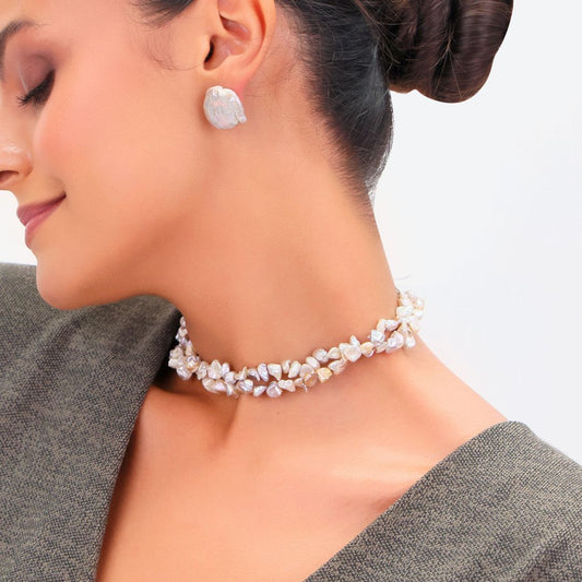 Unshaped Pearl Choker Necklace - CherishBox