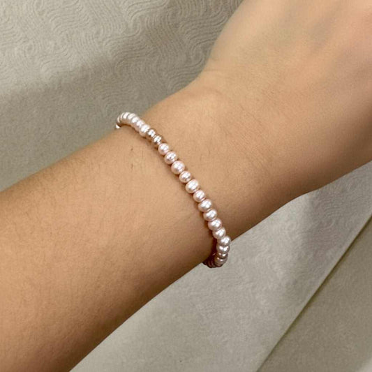 Tiny Pink Pearl Bracelet for kids Girl