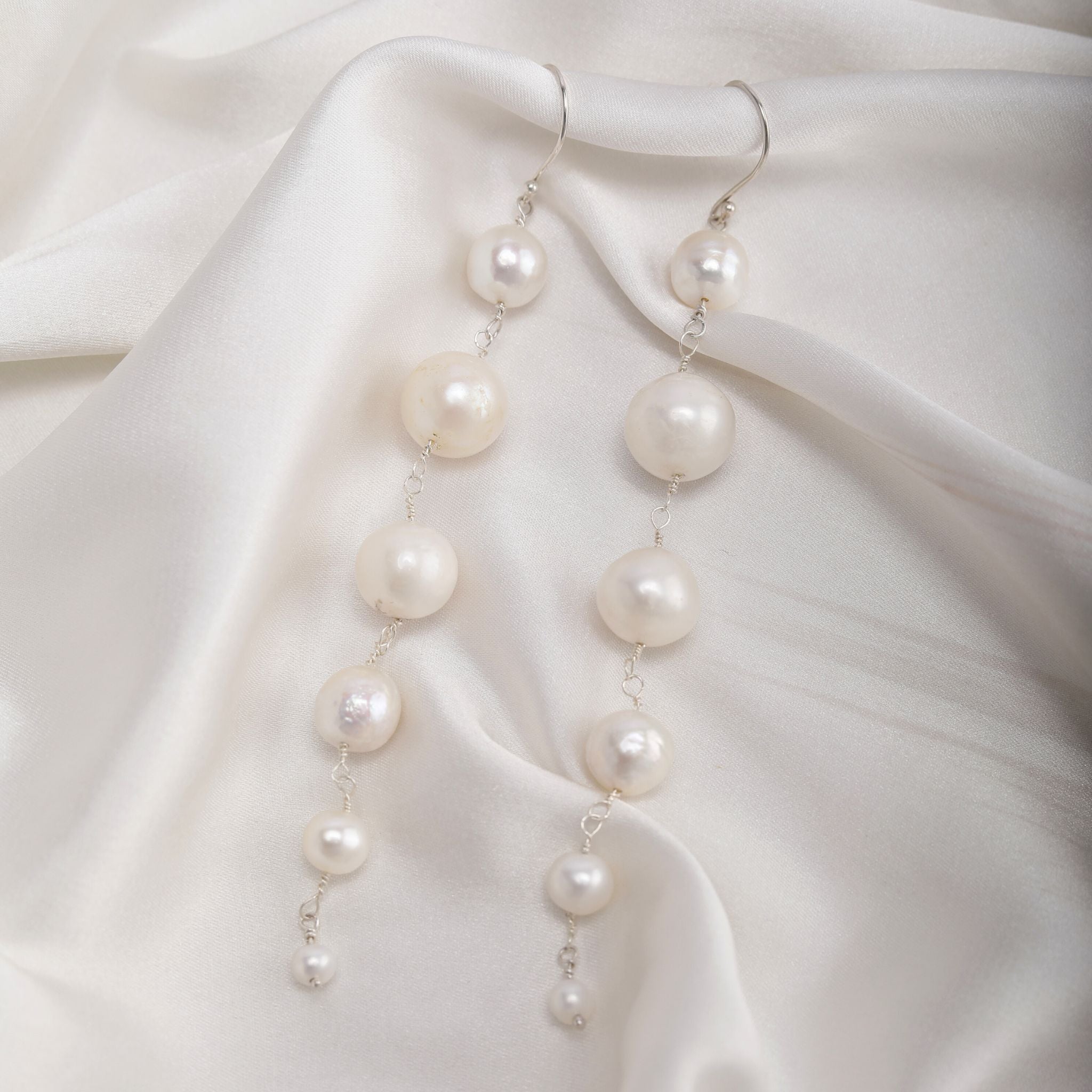 Trendy Indian Designer Earrings Golden Crystals Pearl Beads #57176 | Buy  Jhumka Earrings Online