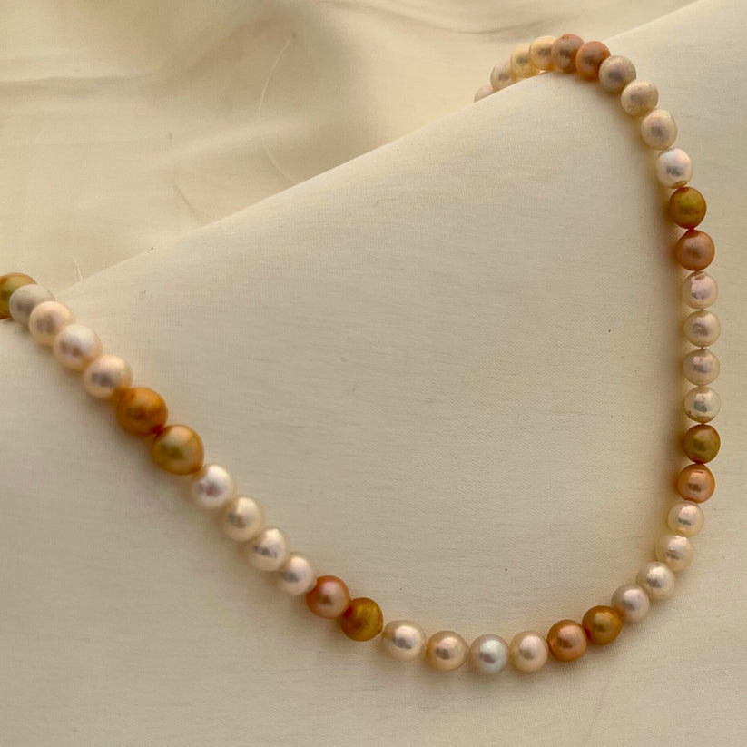 Pearl Riptide Duet Necklace & Hatband