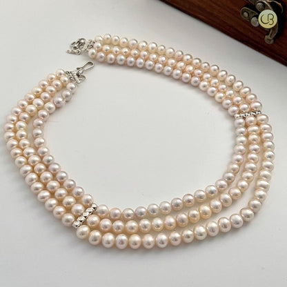 3 Layer Pearl Necklace - CherishBox