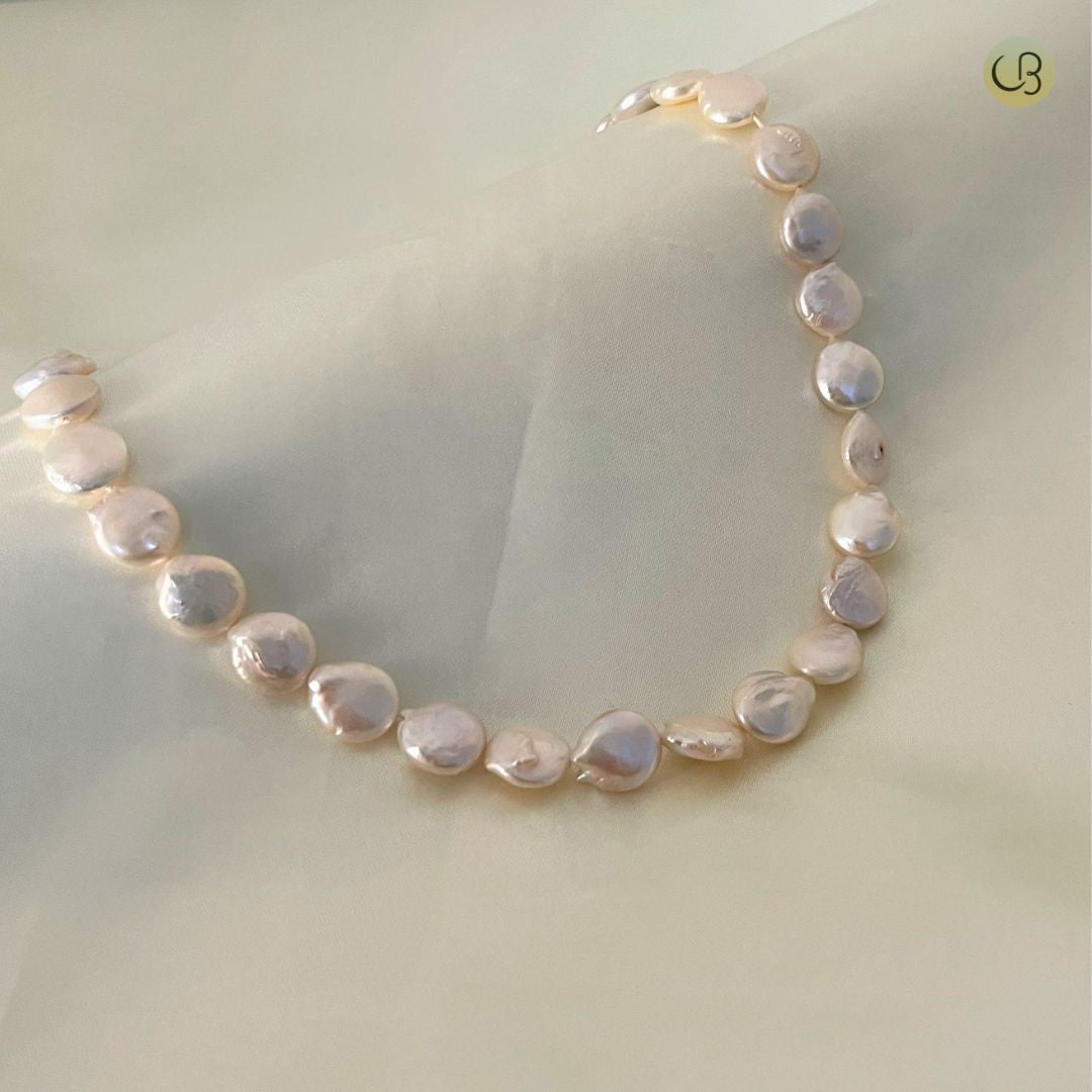 White Coin Pearl Necklace - CherishBox 