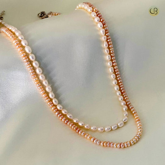 Two Layer Tiny Pearl Necklace - CherishBox