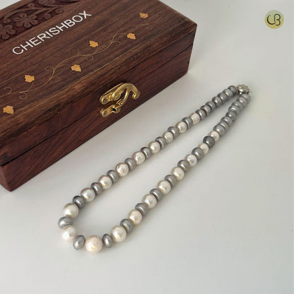 Single Strand Pearl Necklace -CherishBox