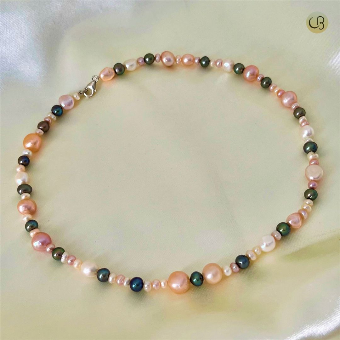 Multicolor cultured pearl necklace - CherishBox