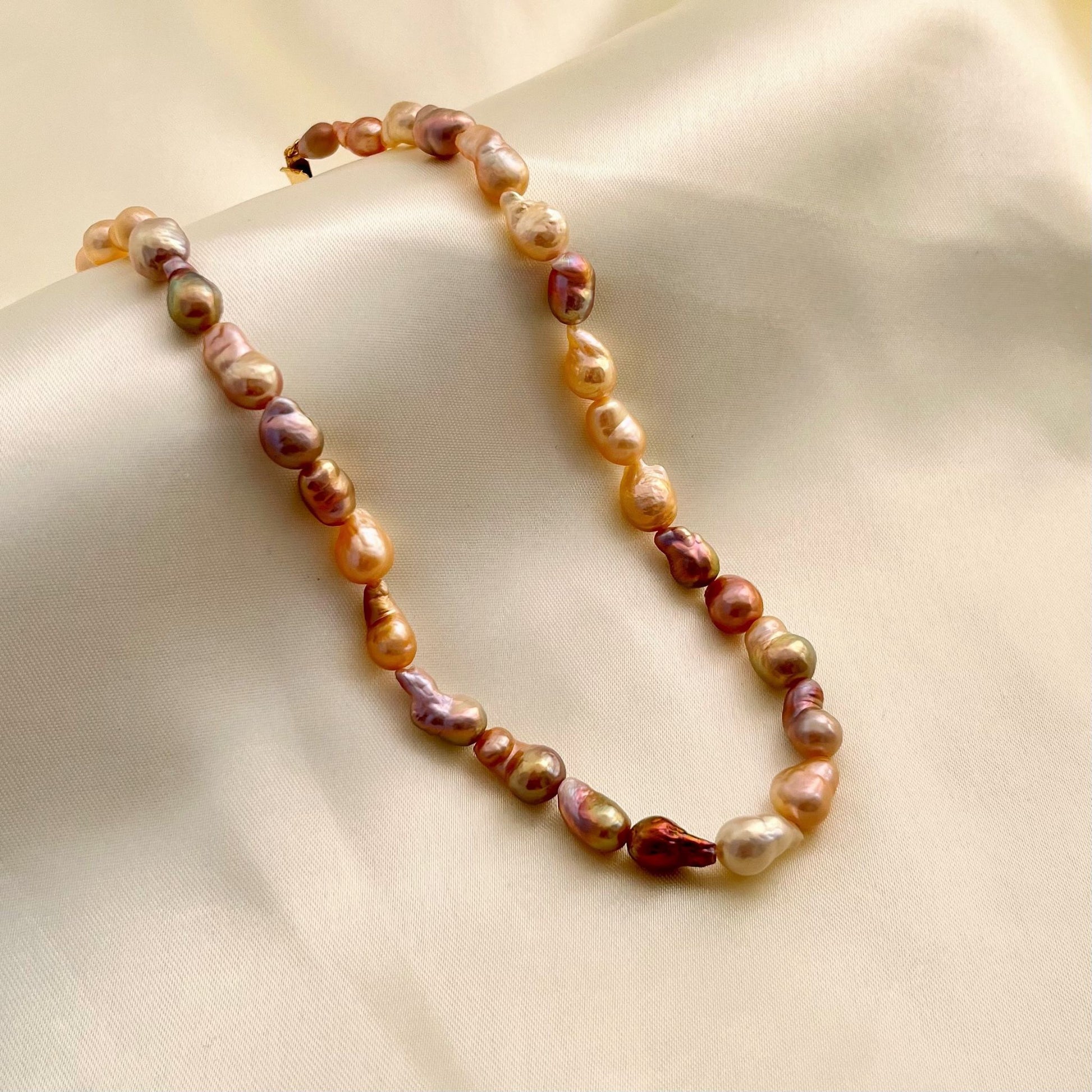multicolor baroque pearl necklace - CherishBox
