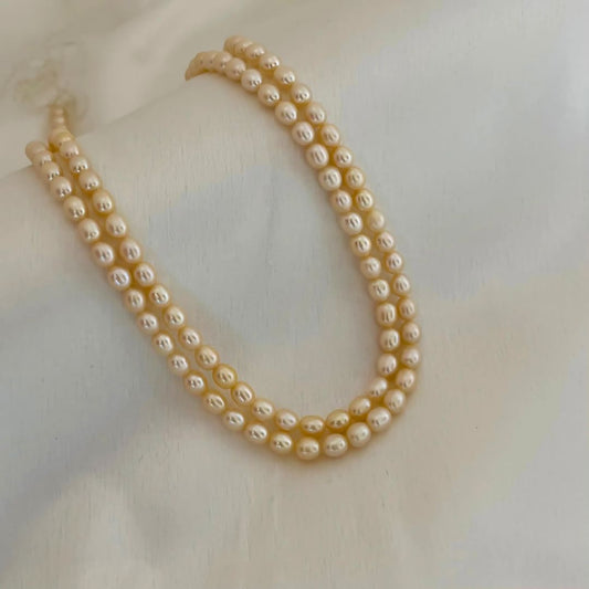 Vintage Gold Two Layer Pearl Necklace - CherishBox 