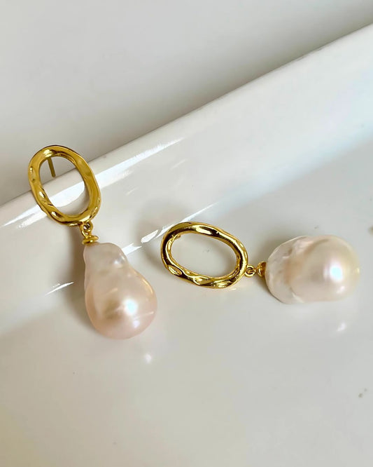 White Baroque_Real_Pearl_Earring_in 925 sterling silver-_CherishBox