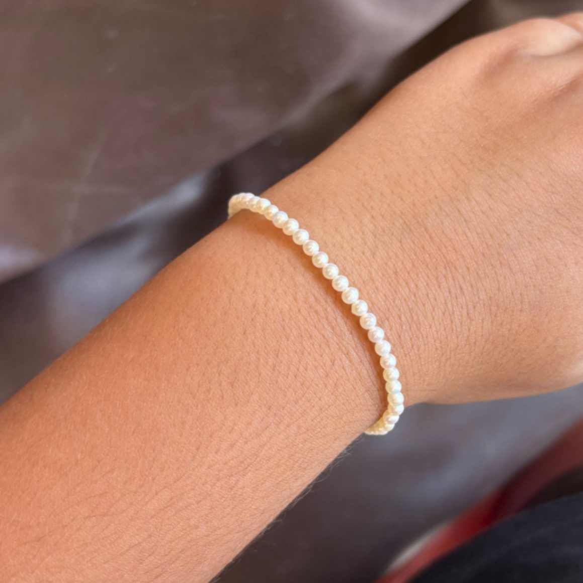 Tiny White Pearl Bracelet for kids Girl