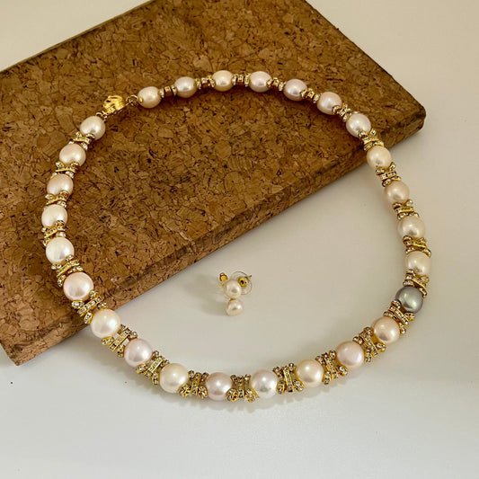 CherishBox Pearl Choker Necklace 