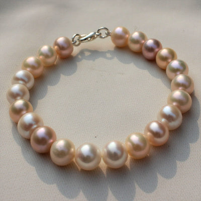 Regal Peach Combo Set - CherishBox Real Pearl Jewellery