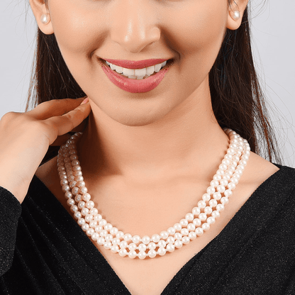 3 Layer Pearl Necklace - CherishBox 