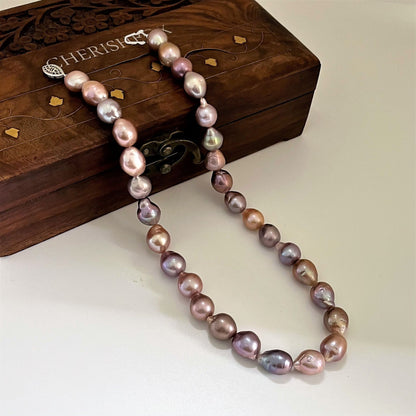 Margaric Pink Baroque Pearl Necklace - CherishBox 