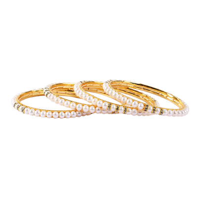 Pearl Bangles in Set of 4 - CherishBox