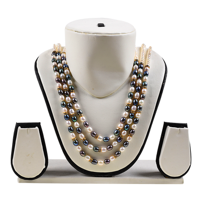 Three Layered pearl Necklace CherishBox