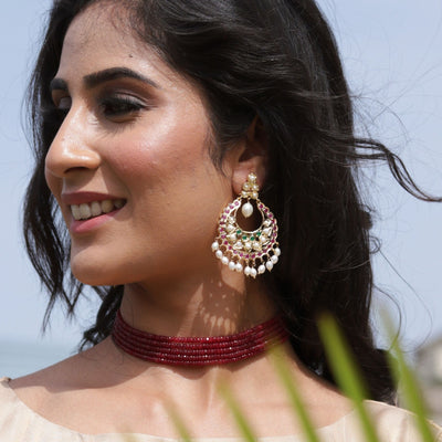 Charismatic ChandBali - CherishBox Real Pearl Jewellery