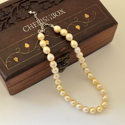Golden Pearl Necklace - CherishBox 