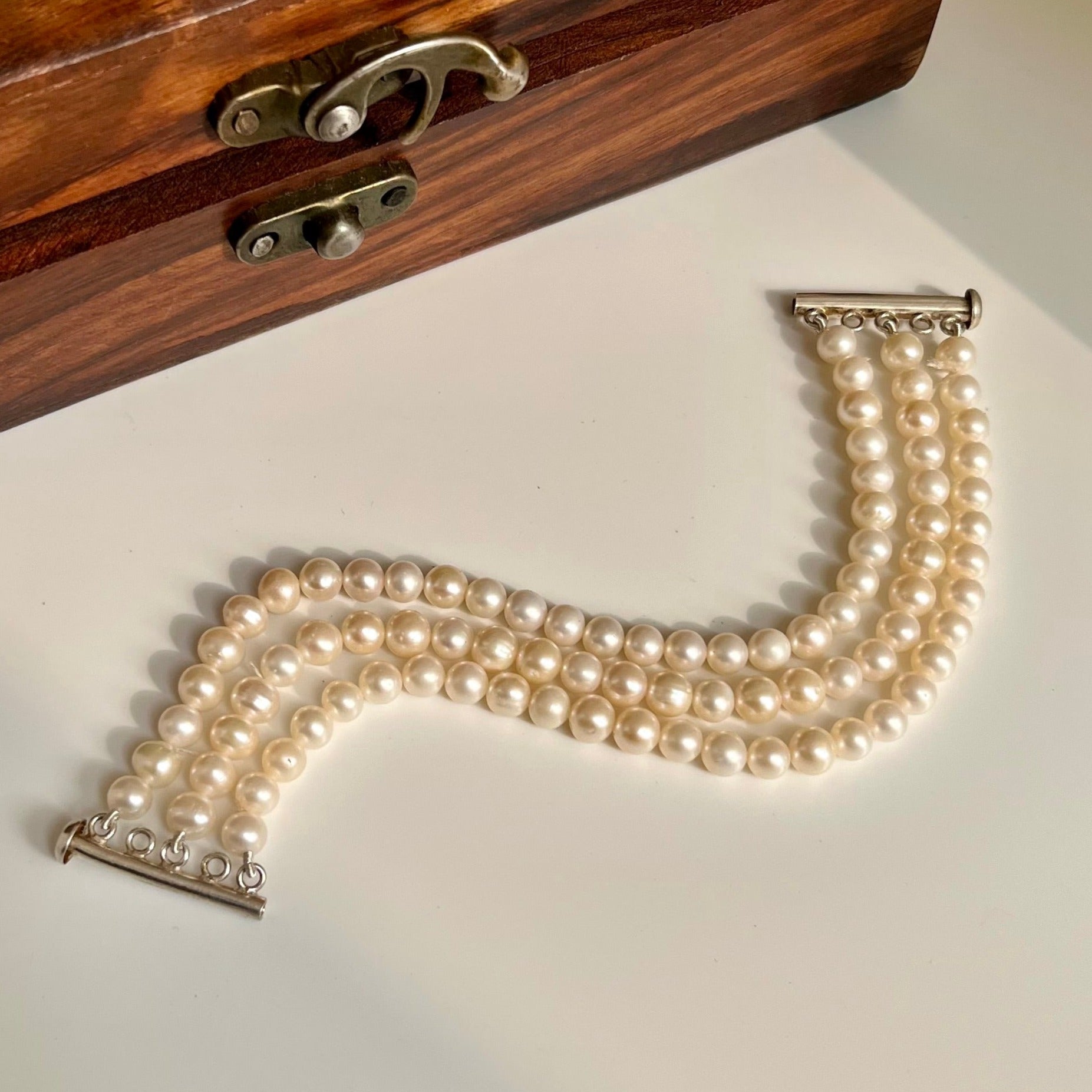 Three layer pearl bracelet - CherishBox