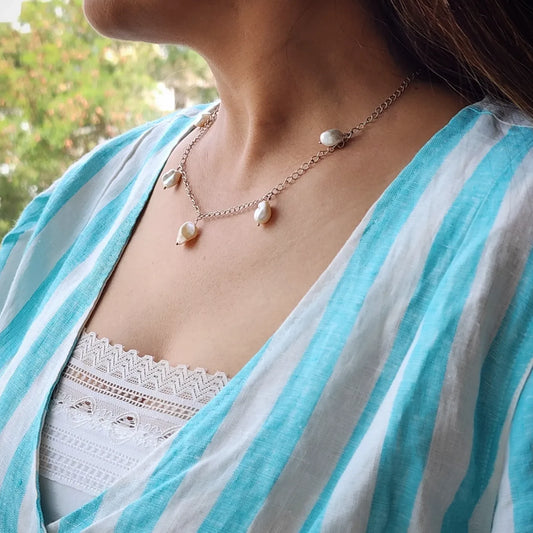 Basra Pearl Drop Necklace