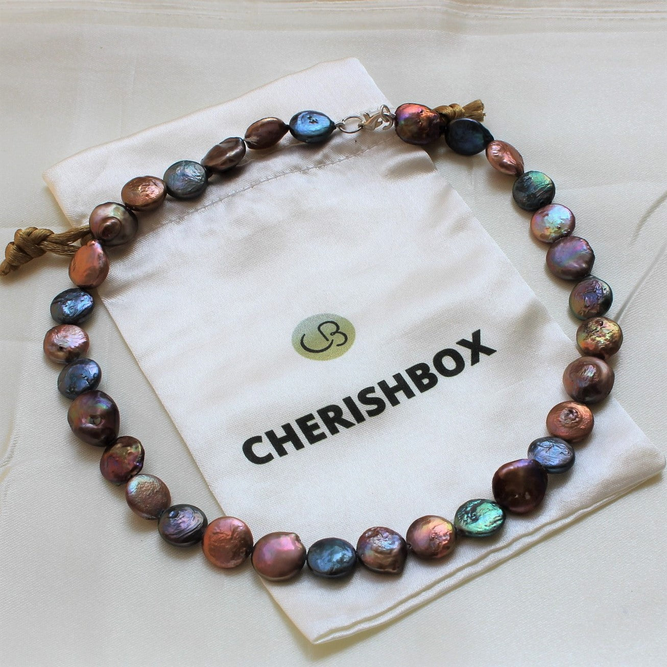Multicolor Coin Freshwater Pearl Necklace – CherishBox