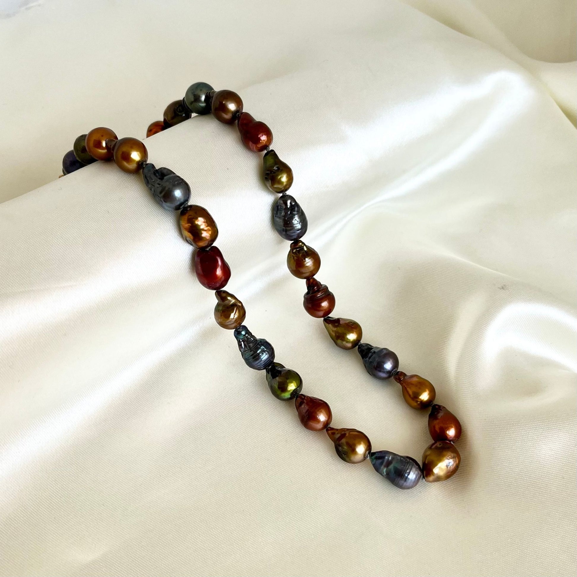 Multicolor Baroque Real Pearl Necklace - CherishBox Premium Pearl Jewellery