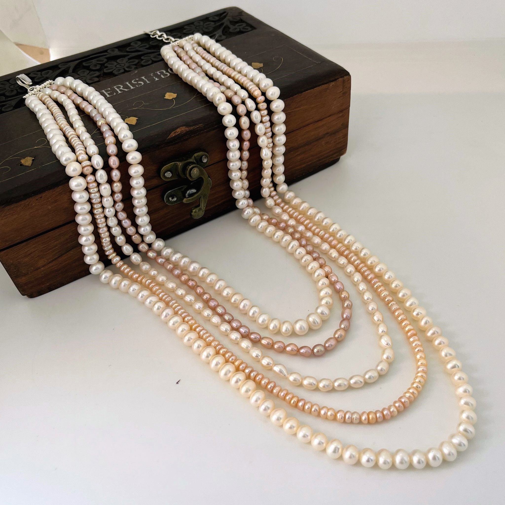Pearl Necklace Fashion - AC Silver