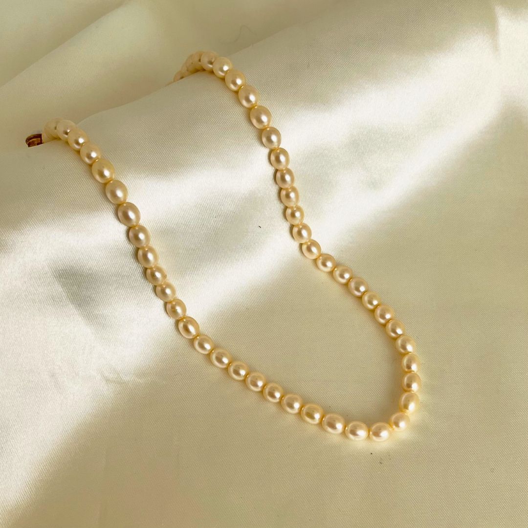 Golden Freshwater Pearl Necklace - CherishBox